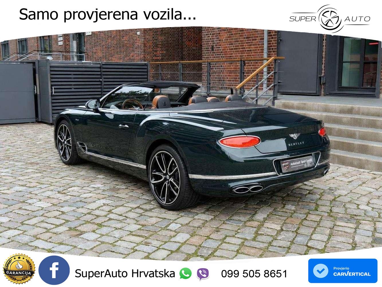 Bentley Continental GTC III 4.0 V8 (550 KS) AWD DCT LED+GR SJED+ACC