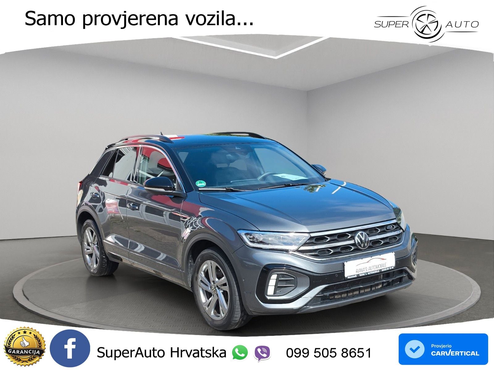 Volkswagen T-Roc 2.0 TDI (150 KS) DSG R-Line LED+GR SJED+ACC