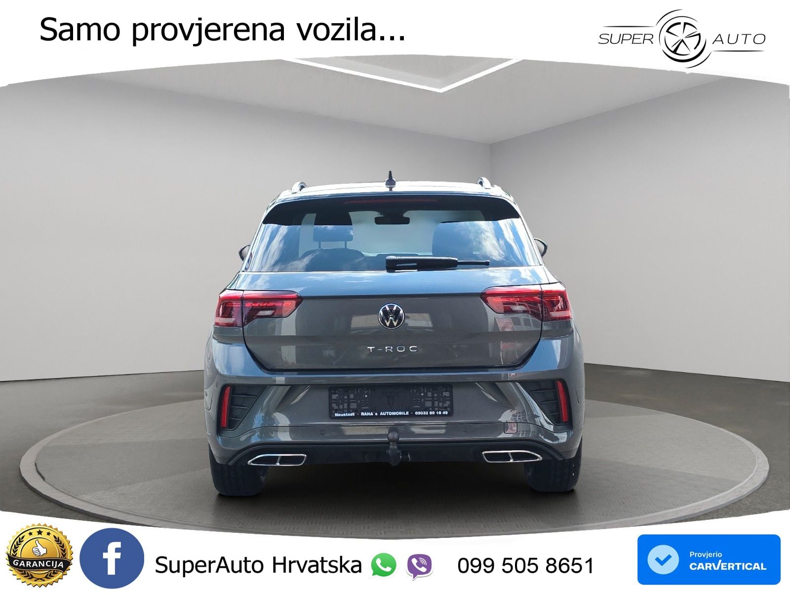 Volkswagen T-Roc 2.0 TDI (150 KS) DSG R-Line LED+GR SJED+ACC