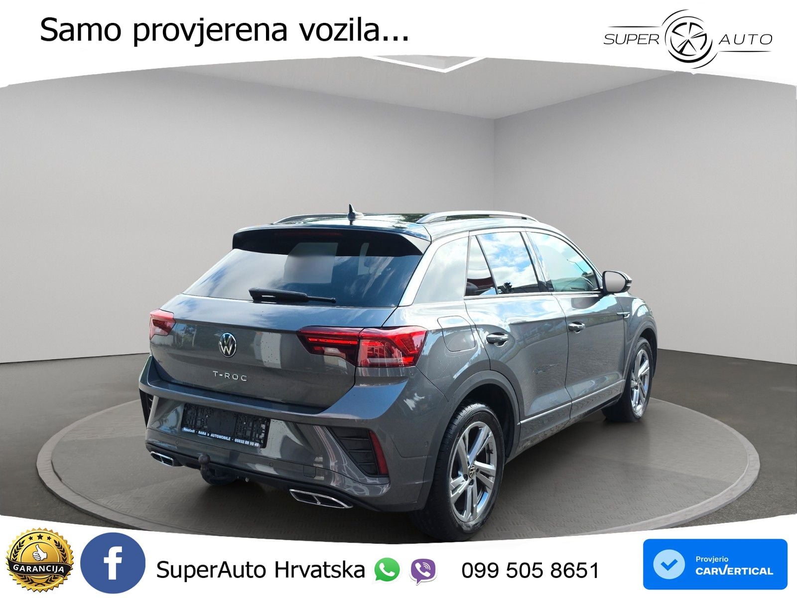 Volkswagen T-Roc 2.0 TDI (150 KS) DSG R-Line LED+GR SJED+ACC
