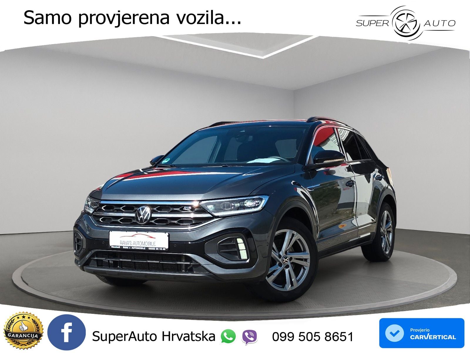 Volkswagen T-Roc 2.0 TDI (150 KS) DSG R-Line LED+GR SJED+ACC