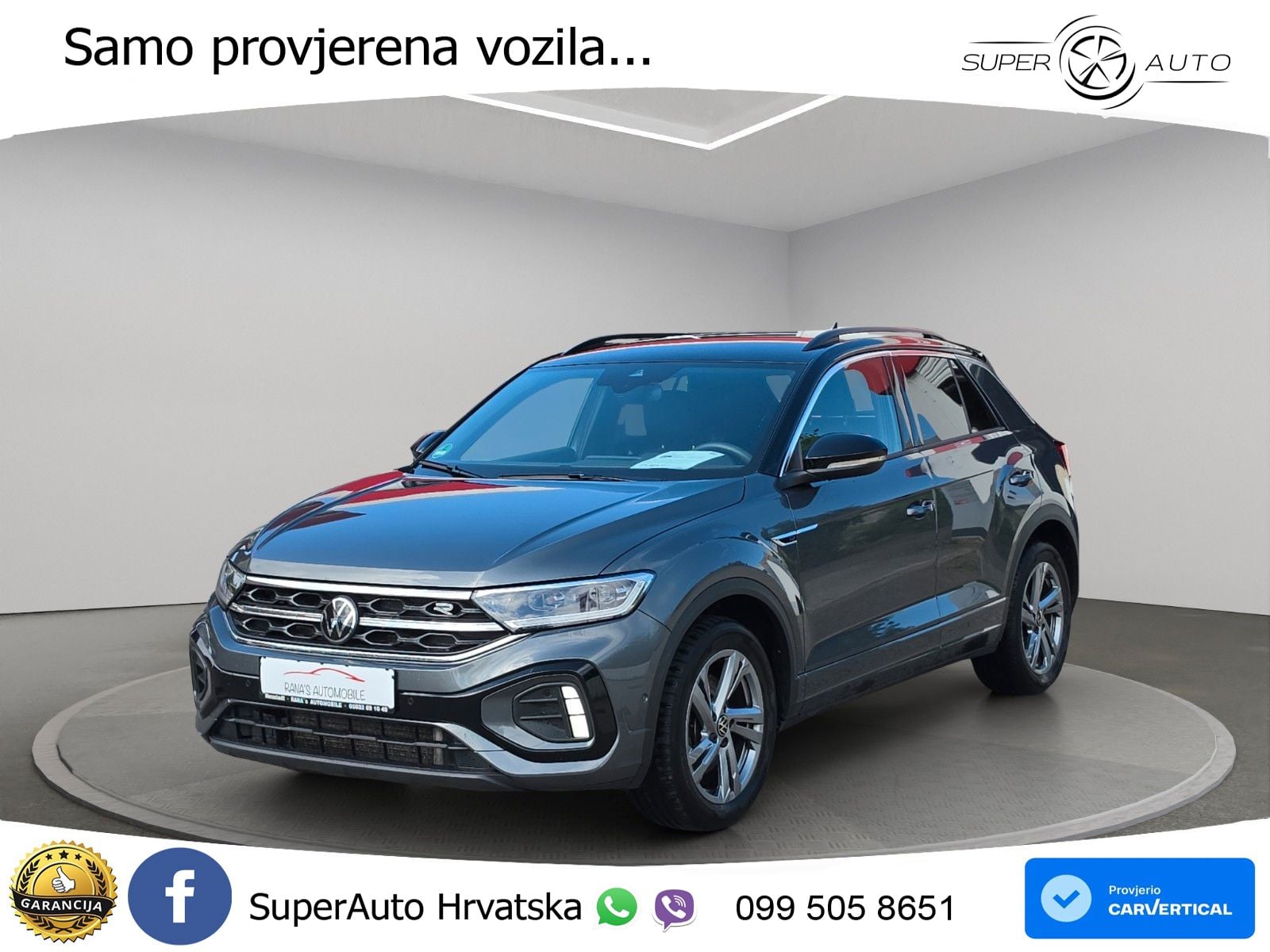 Volkswagen T-Roc 2.0 TDI (150 KS) DSG R-Line LED+GR SJED+ACC