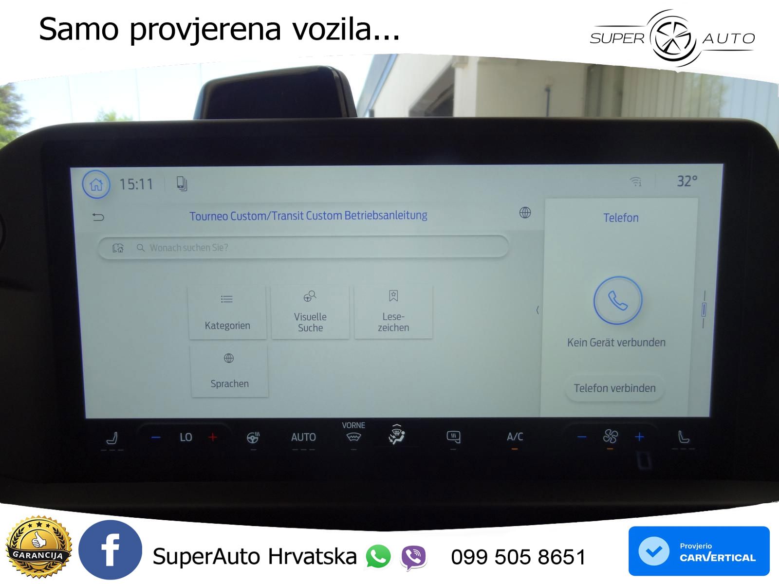 Ford Transit Custom Trend 320 L1H1 AUT SHZ behWSS AHK 170 KS