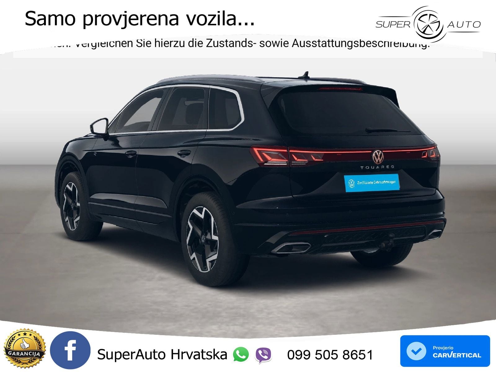 Volkswagen Touareg 3.0 V6 TDI (231 KS) 4MOTION Tiptronic ZRAČNI+ACC+4xGR SJED+KAM