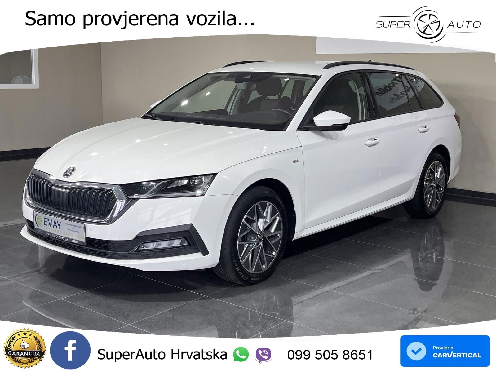 Škoda Octavia Combi 2.0 TDI (150 KS) DSG LED+GR SJED+ACC