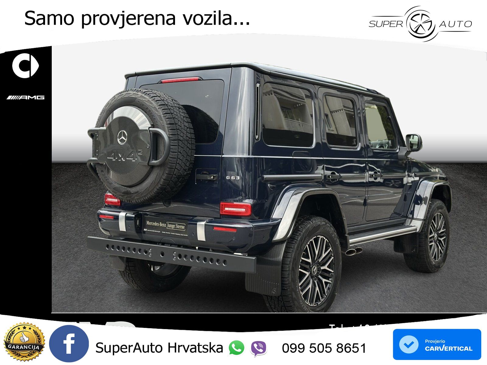 Mercedes AMG G 63 Long V8 (585 KS) 4MATIC 9G-TRONIC AMG SPEEDSHIFT PLUS