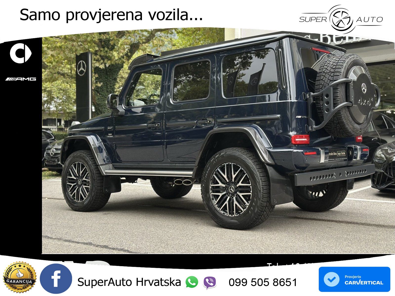 Mercedes AMG G 63 Long V8 (585 KS) 4MATIC 9G-TRONIC AMG SPEEDSHIFT PLUS