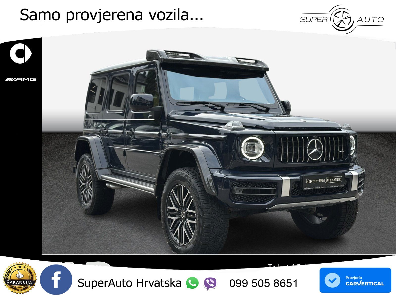 Mercedes AMG G 63 Long V8 (585 KS) 4MATIC 9G-TRONIC AMG SPEEDSHIFT PLUS