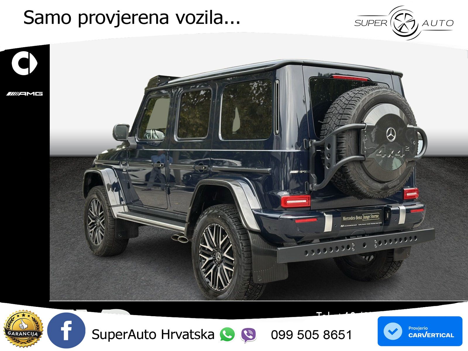 Mercedes AMG G 63 Long V8 (585 KS) 4MATIC 9G-TRONIC AMG SPEEDSHIFT PLUS