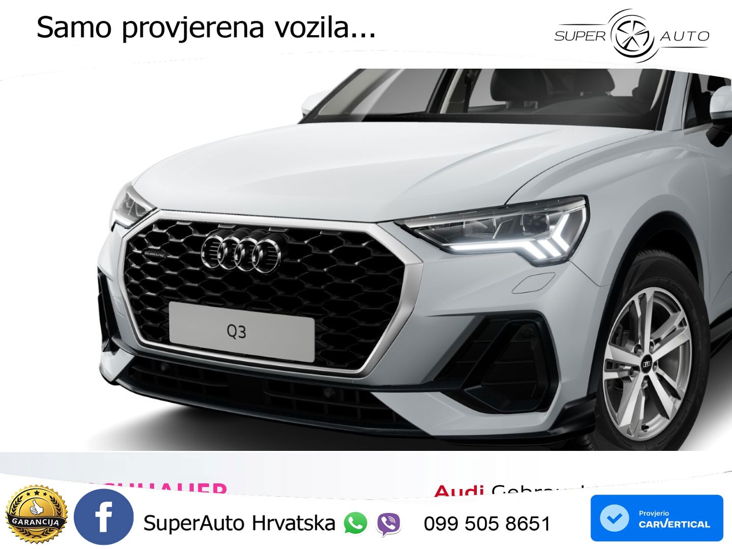 Audi Q3 Sportback 40 TDI (193 KS) quattro S tronic LED+GR SJED+ACC