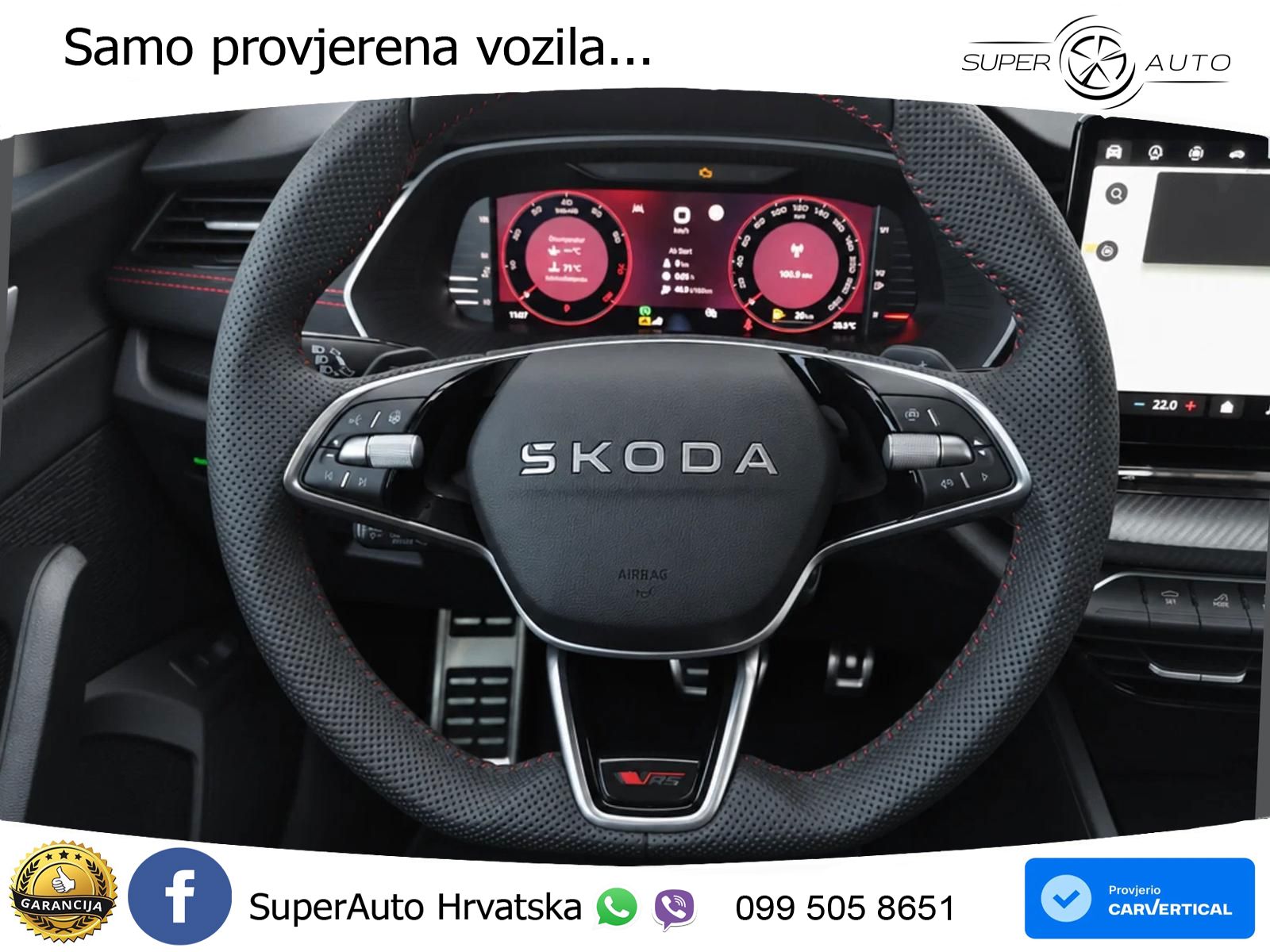 Škoda Octavia Combi RS 2.0 TSI (265 KS) DSG MATRIX+GR SJED+KAM