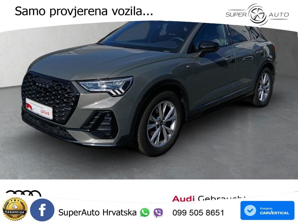 Audi Q3 Sportback 35 TFSI (150 KS) S tronic S line LED+GR SJED+ACC