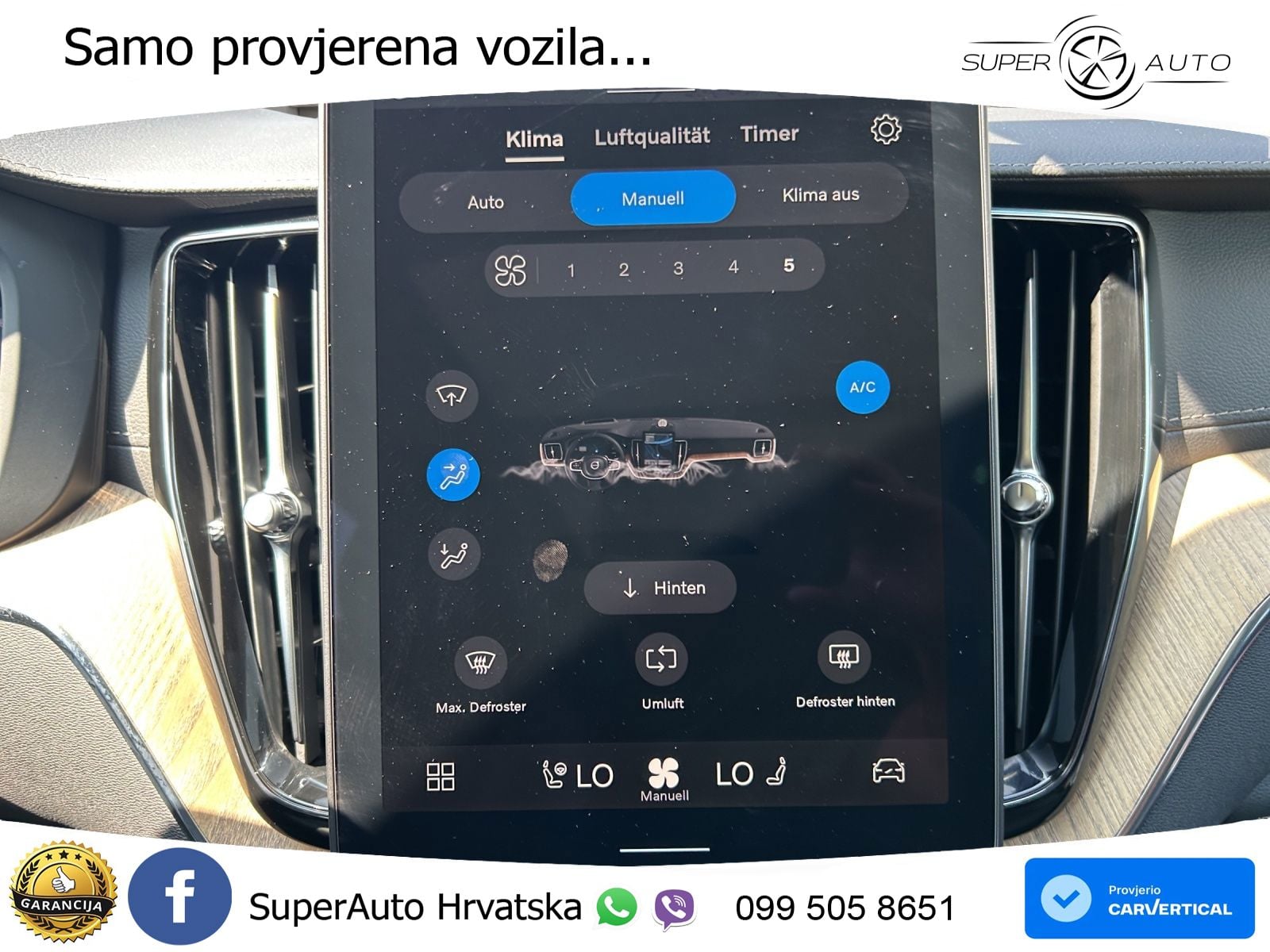 Volvo XC60 B5 Benzin AWD Geartronic ZRAČNI+ACC+4xGR SJED+KAM
