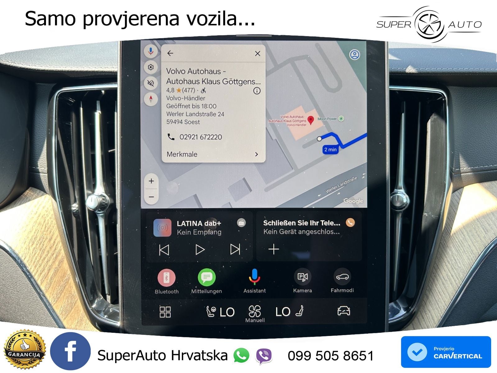 Volvo XC60 B5 Benzin AWD Geartronic ZRAČNI+ACC+4xGR SJED+KAM