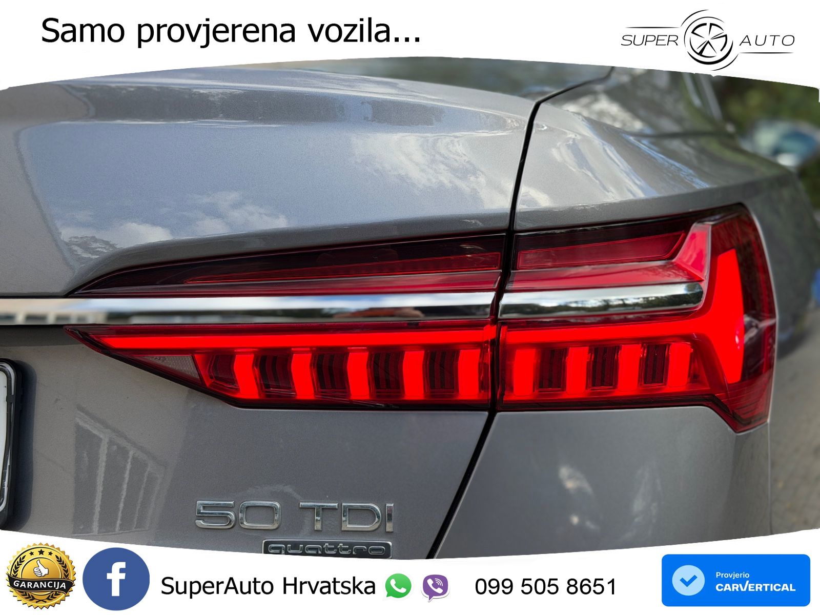 Audi A6 50 TDI V6 (286 KS) quattro tiptronic LED+GR SJED+ACC