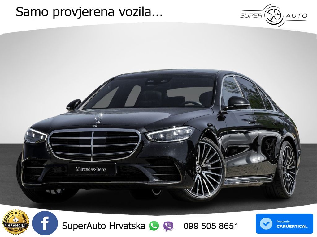 Mercedes S 450d (367 KS) EQ Boost 4MATIC 9G-TRONIC AMG ZRAČNI+ACC+GR SJED+KAM+PANO