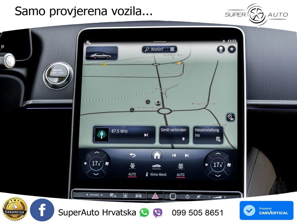 Mercedes S 450d (367 KS) EQ Boost 4MATIC 9G-TRONIC AMG ZRAČNI+ACC+GR SJED+KAM+PANO