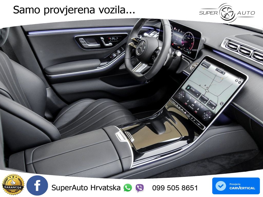 Mercedes S 450d (367 KS) EQ Boost 4MATIC 9G-TRONIC AMG ZRAČNI+ACC+GR SJED+KAM+PANO