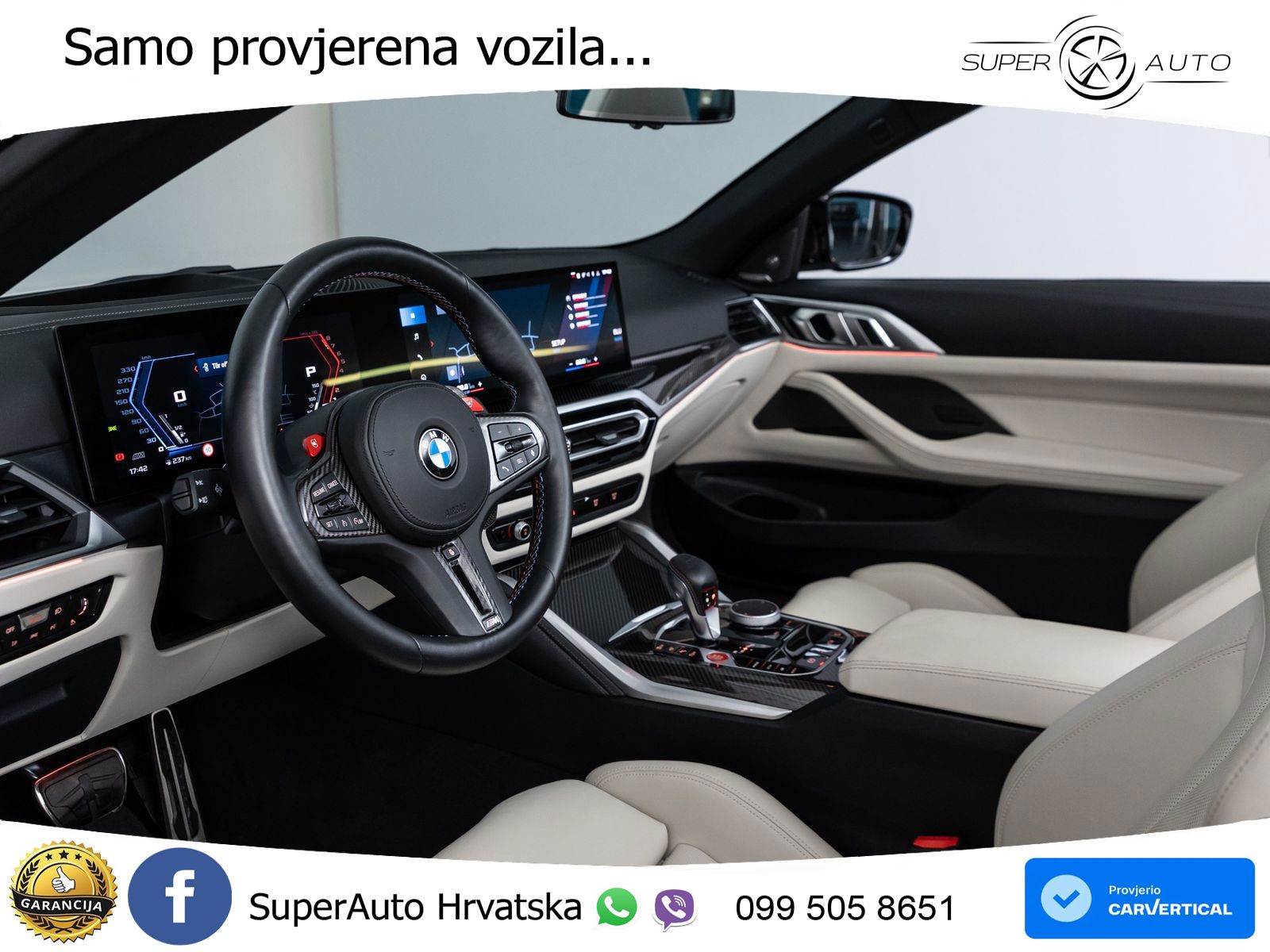 BMW M4 Competition 3.0 (510 KS) Steptronic LED+GR SJED+ACC