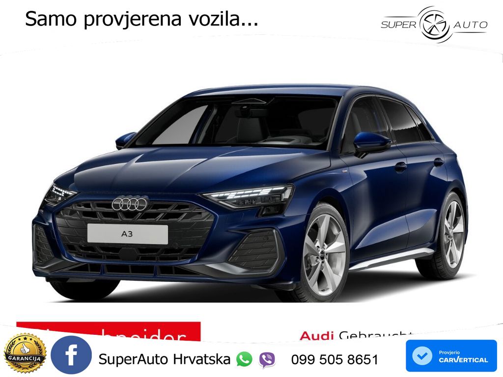 Audi A3 35 TFSI (150 KS) S tronic LED+GR SJED+ACC