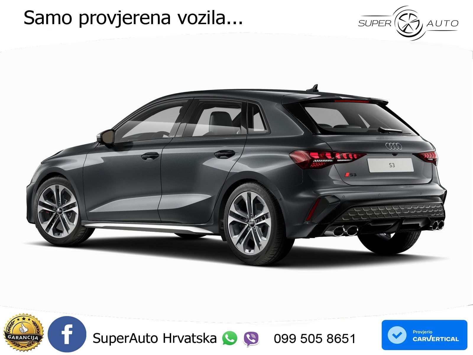 Audi S3 2.0 TFSI (333 KS) quattro S tronic LED+GR SJED+ACC
