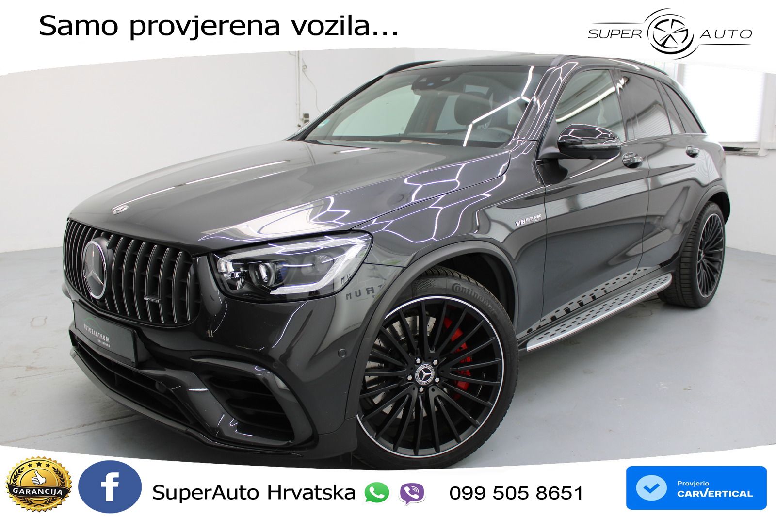Mercedes AMG GLC 63 S V8 (510 KS) 4MATIC+ MCT ACC+HEAD+4xGR SJED+360+PANO