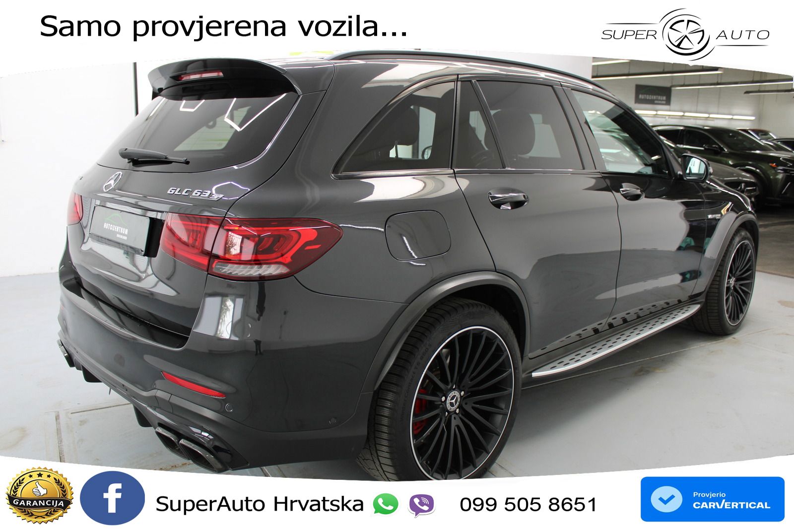 Mercedes AMG GLC 63 S V8 (510 KS) 4MATIC+ MCT ACC+HEAD+4xGR SJED+360+PANO