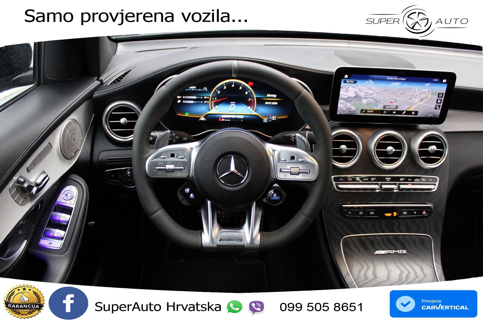 Mercedes AMG GLC 63 S V8 (510 KS) 4MATIC+ MCT ACC+HEAD+4xGR SJED+360+PANO