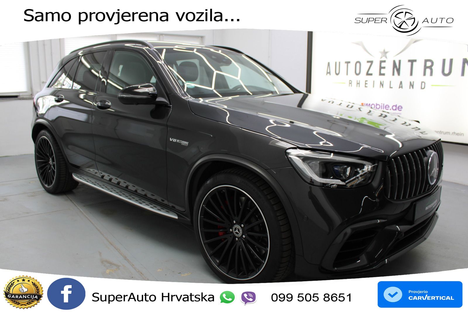 Mercedes AMG GLC 63 S V8 (510 KS) 4MATIC+ MCT ACC+HEAD+4xGR SJED+360+PANO
