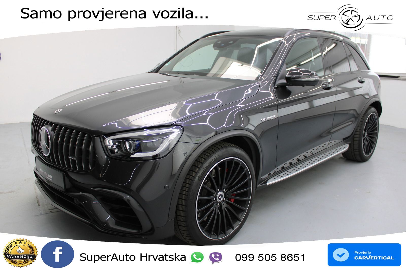 Mercedes AMG GLC 63 S V8 (510 KS) 4MATIC+ MCT ACC+HEAD+4xGR SJED+360+PANO