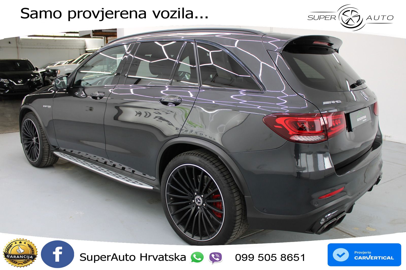 Mercedes AMG GLC 63 S V8 (510 KS) 4MATIC+ MCT ACC+HEAD+4xGR SJED+360+PANO
