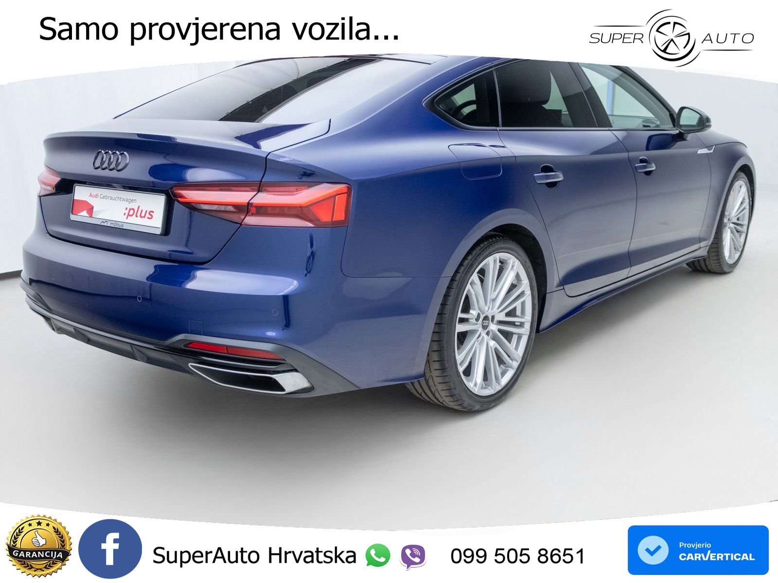 Audi A5 Sportback  40 TFSI (204 KS) quattro S tronic LED+GR SJED+ACC