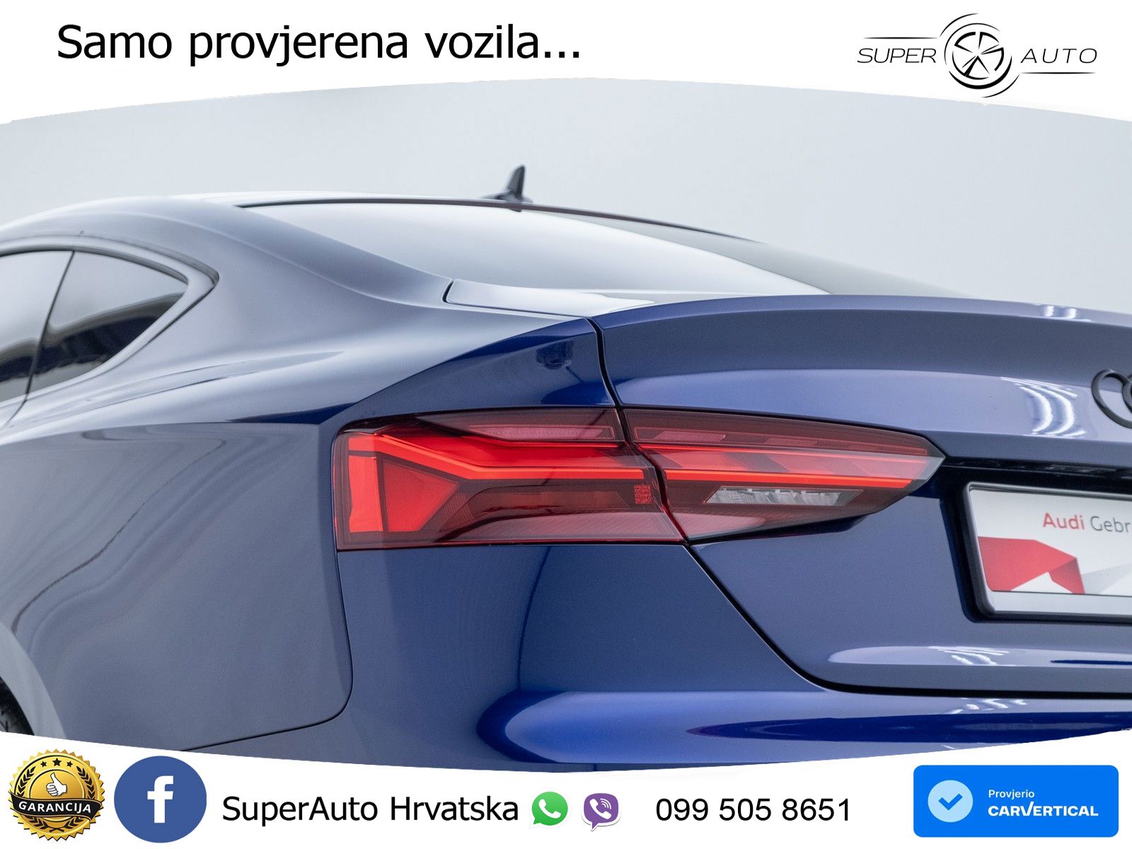 Audi A5 Sportback  40 TFSI (204 KS) quattro S tronic LED+GR SJED+ACC