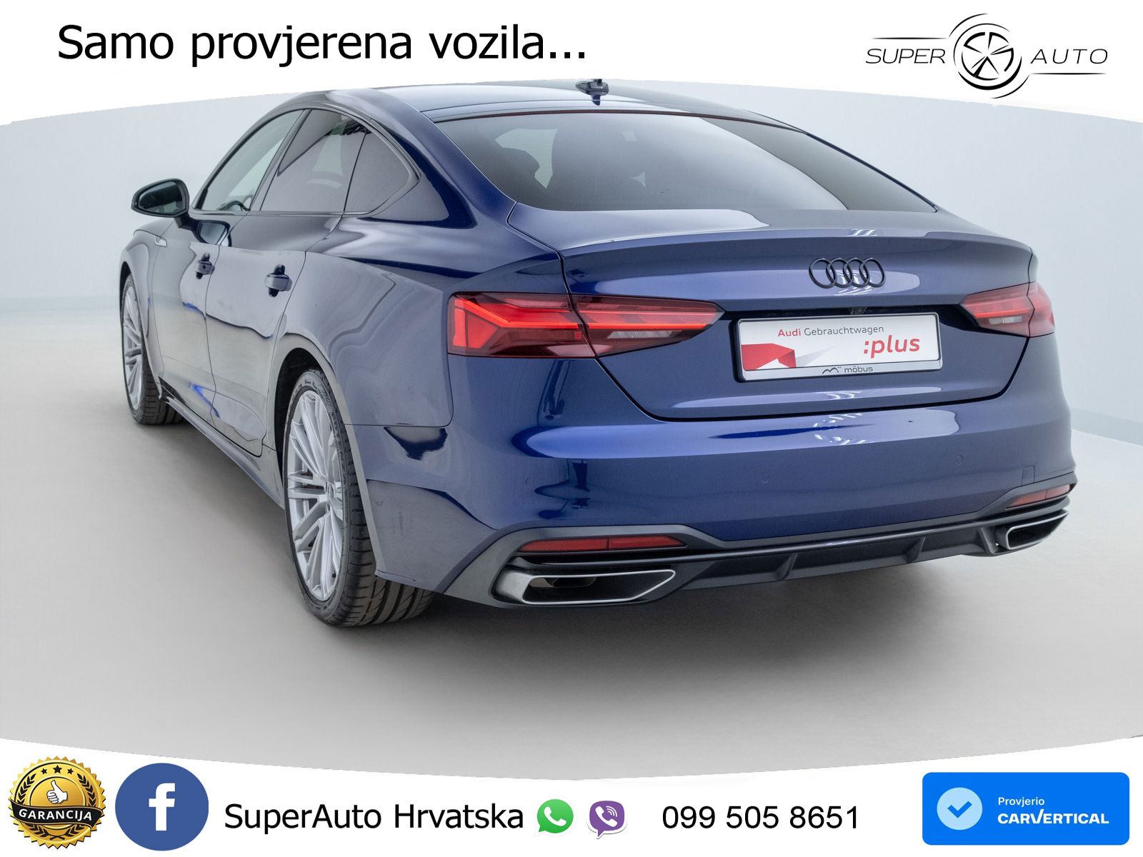 Audi A5 Sportback  40 TFSI (204 KS) quattro S tronic LED+GR SJED+ACC
