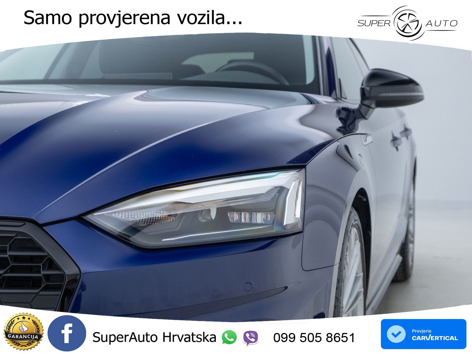 Audi A5 Sportback  40 TFSI (204 KS) quattro S tronic LED+GR SJED+ACC