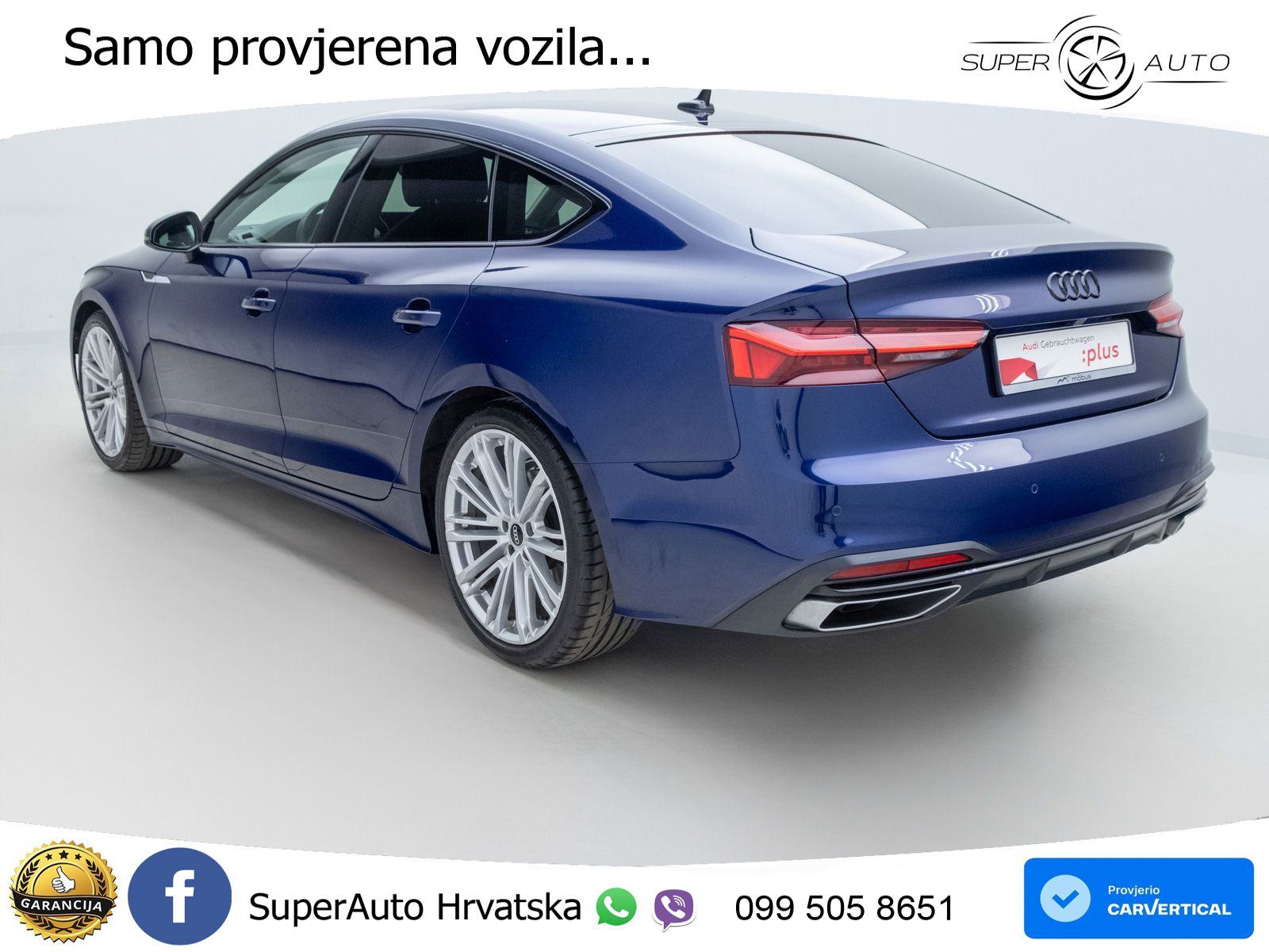 Audi A5 Sportback  40 TFSI (204 KS) quattro S tronic LED+GR SJED+ACC