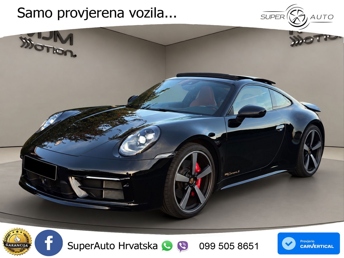 Porsche 911 Carrera S 3.0 (450 KS) PDK ZRAČNI+ACC+GR SJED+KAM+PANO