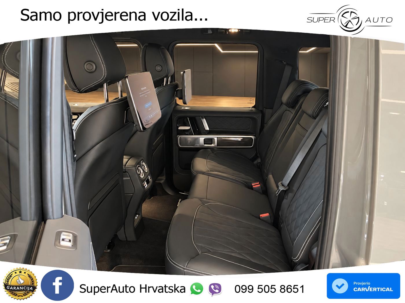 Mercedes AMG G 63 Long V8 (585 KS) 4MATIC 9G-TRONIC AMG SPEEDSHIFT TCT ZRAČNI+ACC+4xGR SJED+KAM