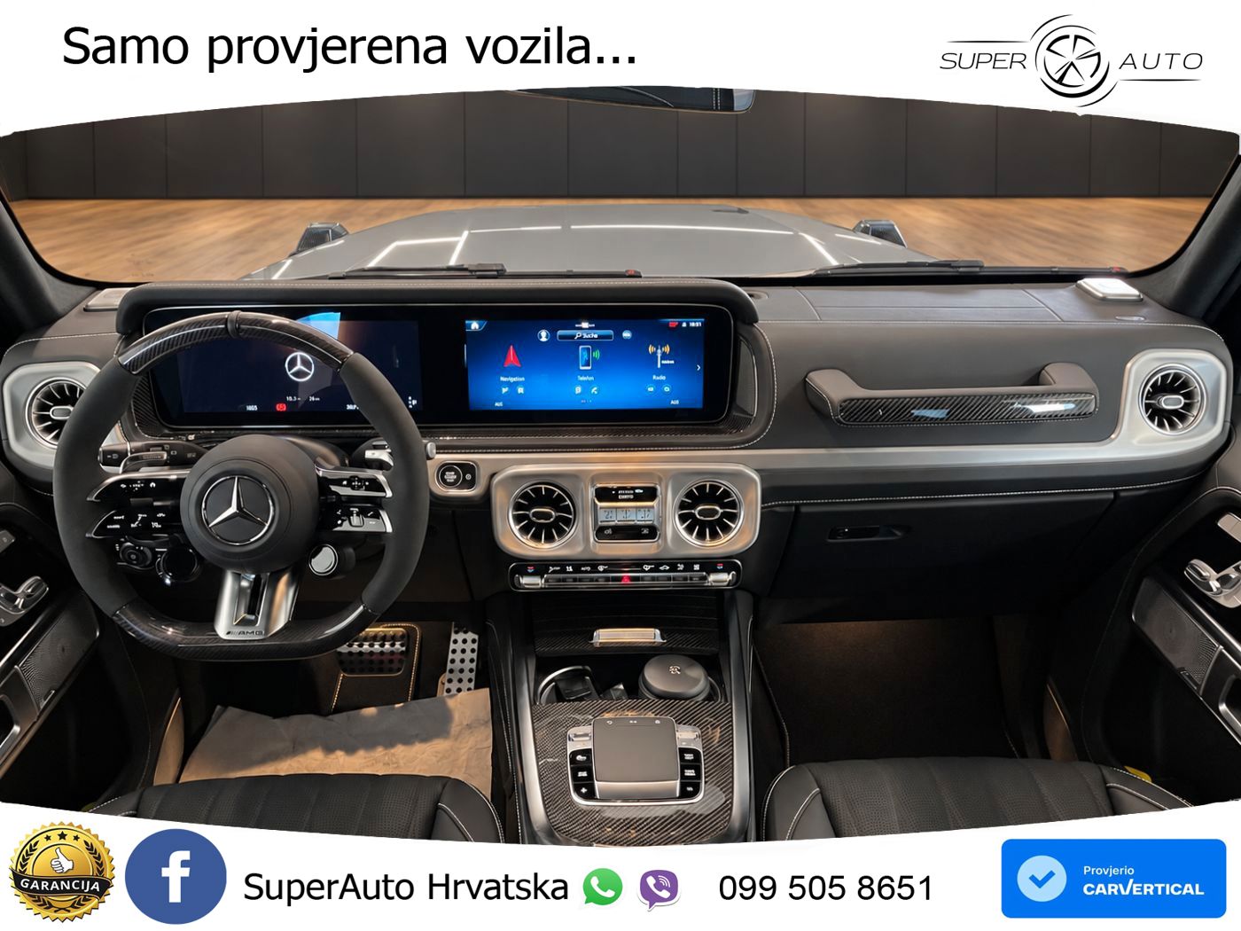Mercedes AMG G 63 Long V8 (585 KS) 4MATIC 9G-TRONIC AMG SPEEDSHIFT TCT ZRAČNI+ACC+4xGR SJED+KAM