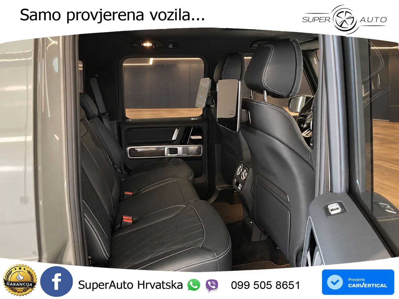Mercedes AMG G 63 Long V8 (585 KS) 4MATIC 9G-TRONIC AMG SPEEDSHIFT TCT ZRAČNI+ACC+4xGR SJED+KAM
