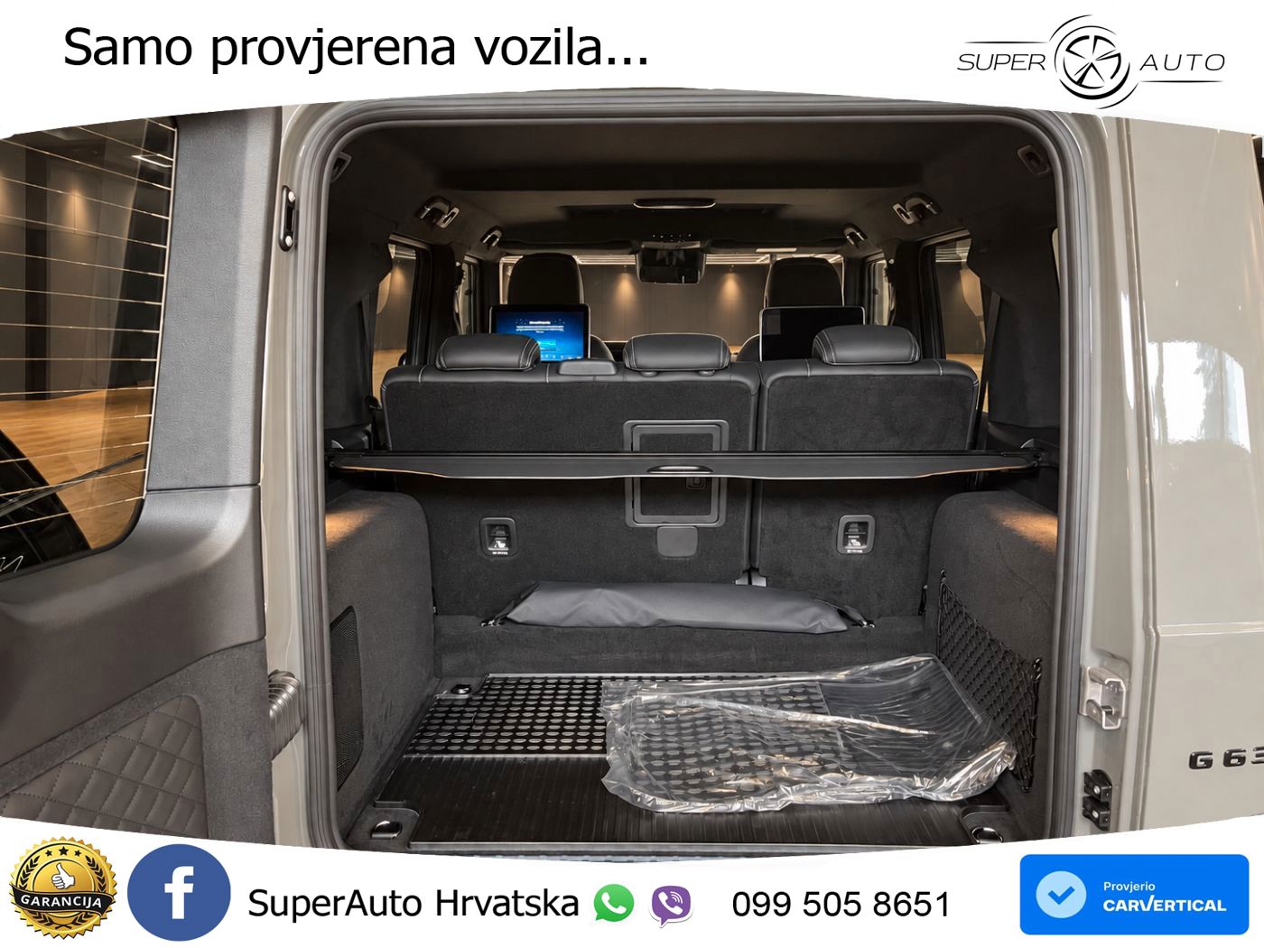 Mercedes AMG G 63 Long V8 (585 KS) 4MATIC 9G-TRONIC AMG SPEEDSHIFT TCT ZRAČNI+ACC+4xGR SJED+KAM