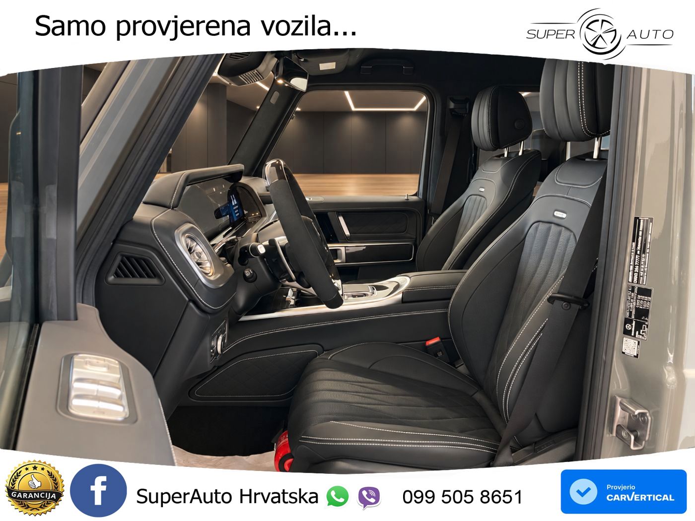 Mercedes AMG G 63 Long V8 (585 KS) 4MATIC 9G-TRONIC AMG SPEEDSHIFT TCT ZRAČNI+ACC+4xGR SJED+KAM