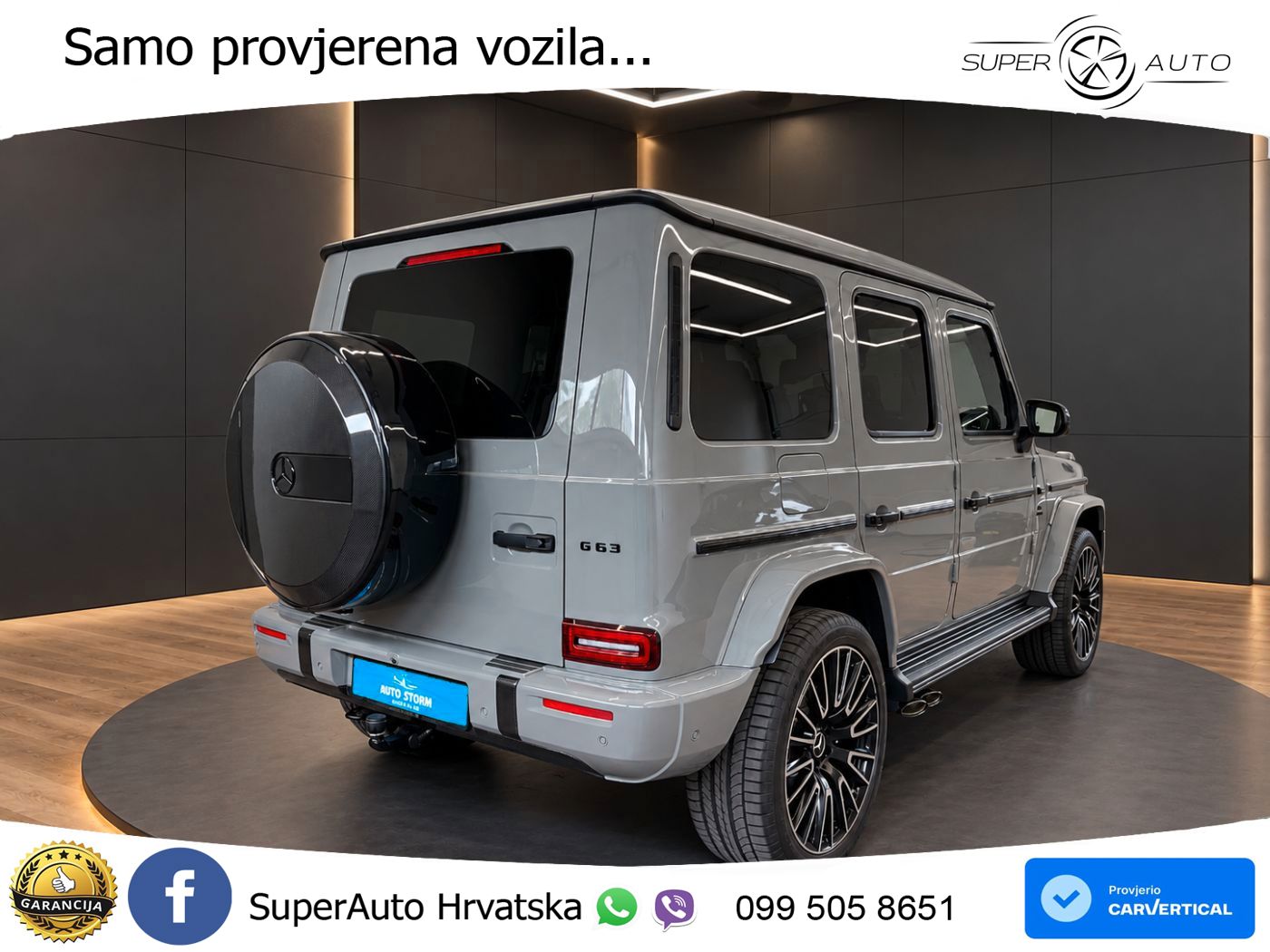 Mercedes AMG G 63 Long V8 (585 KS) 4MATIC 9G-TRONIC AMG SPEEDSHIFT TCT ZRAČNI+ACC+4xGR SJED+KAM