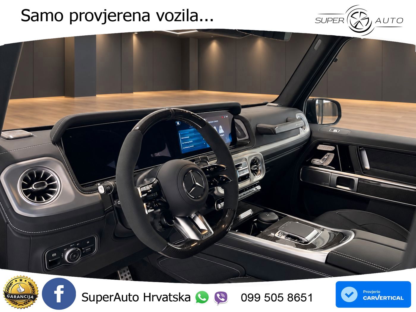 Mercedes AMG G 63 Long V8 (585 KS) 4MATIC 9G-TRONIC AMG SPEEDSHIFT TCT ZRAČNI+ACC+4xGR SJED+KAM