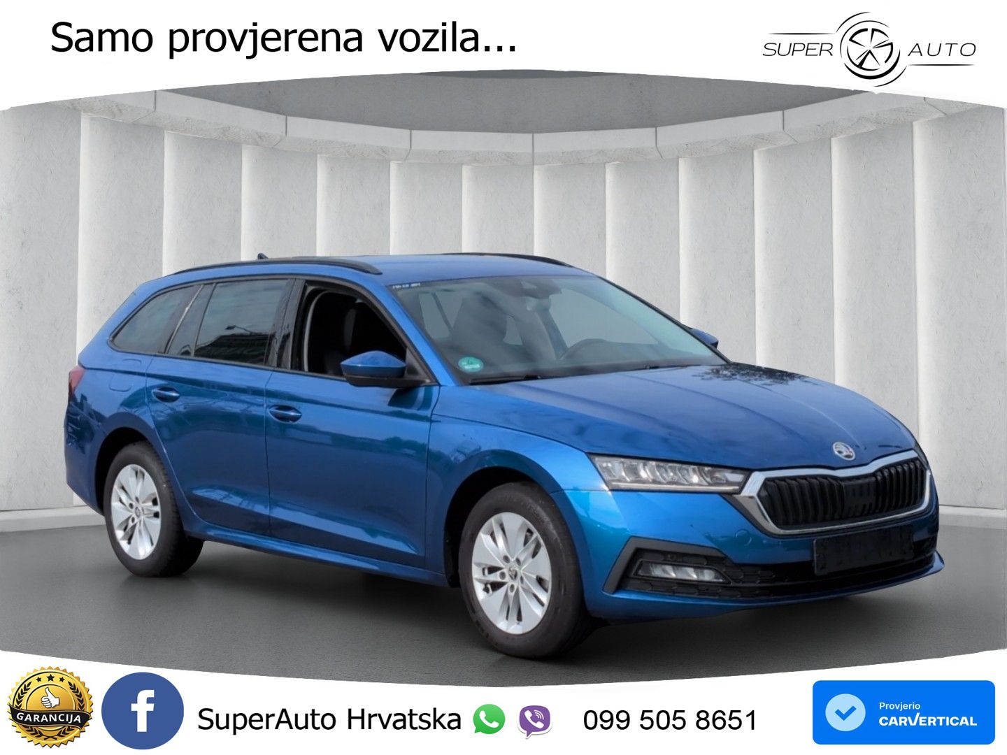 Škoda Octavia Combi 2.0 TDI (150 KS) DSG LED+GR SJED+ACC