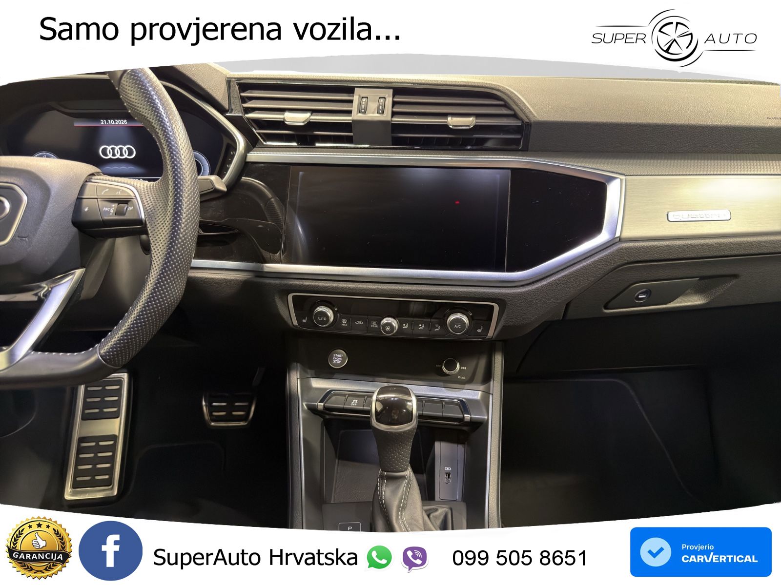 Audi Q3 40 TFSI (190 KS) quattro S tronic S line LED+GR SJED+ACC