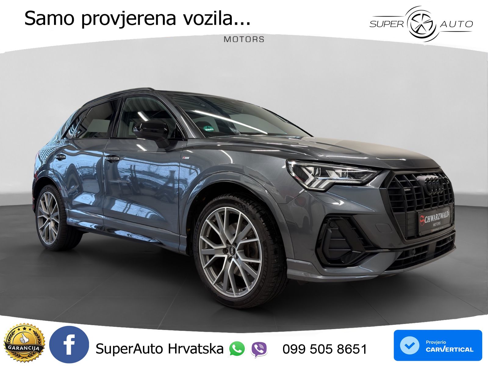 Audi Q3 40 TFSI (190 KS) quattro S tronic S line LED+GR SJED+ACC
