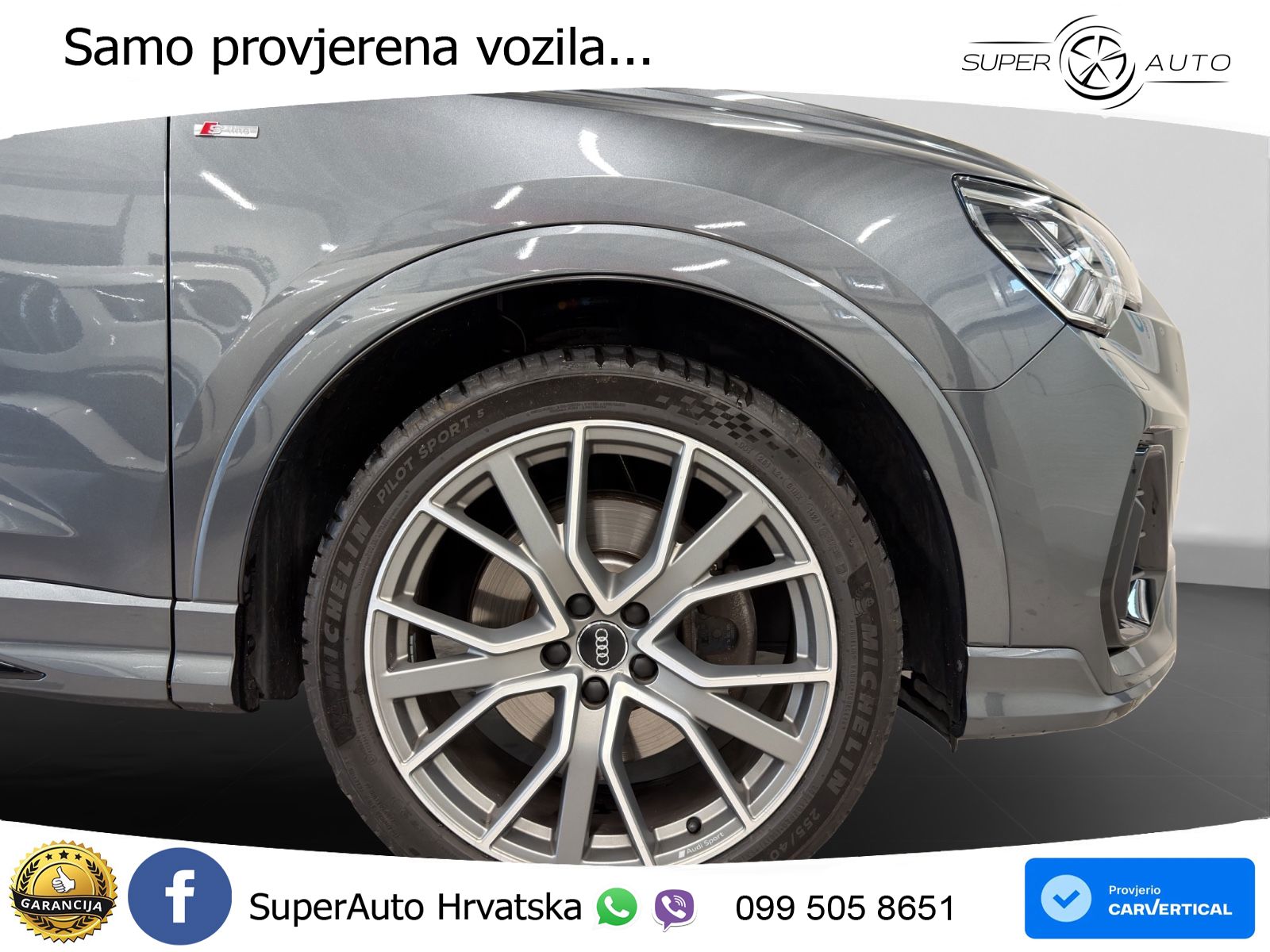 Audi Q3 40 TFSI (190 KS) quattro S tronic S line LED+GR SJED+ACC