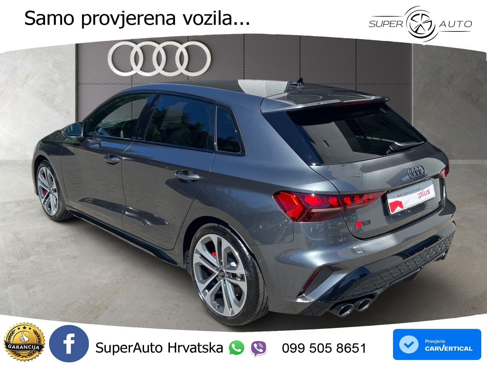 Audi S3 2.0 TFSI (333 KS) quattro S tronic MATRIX+GR SJED+KAM