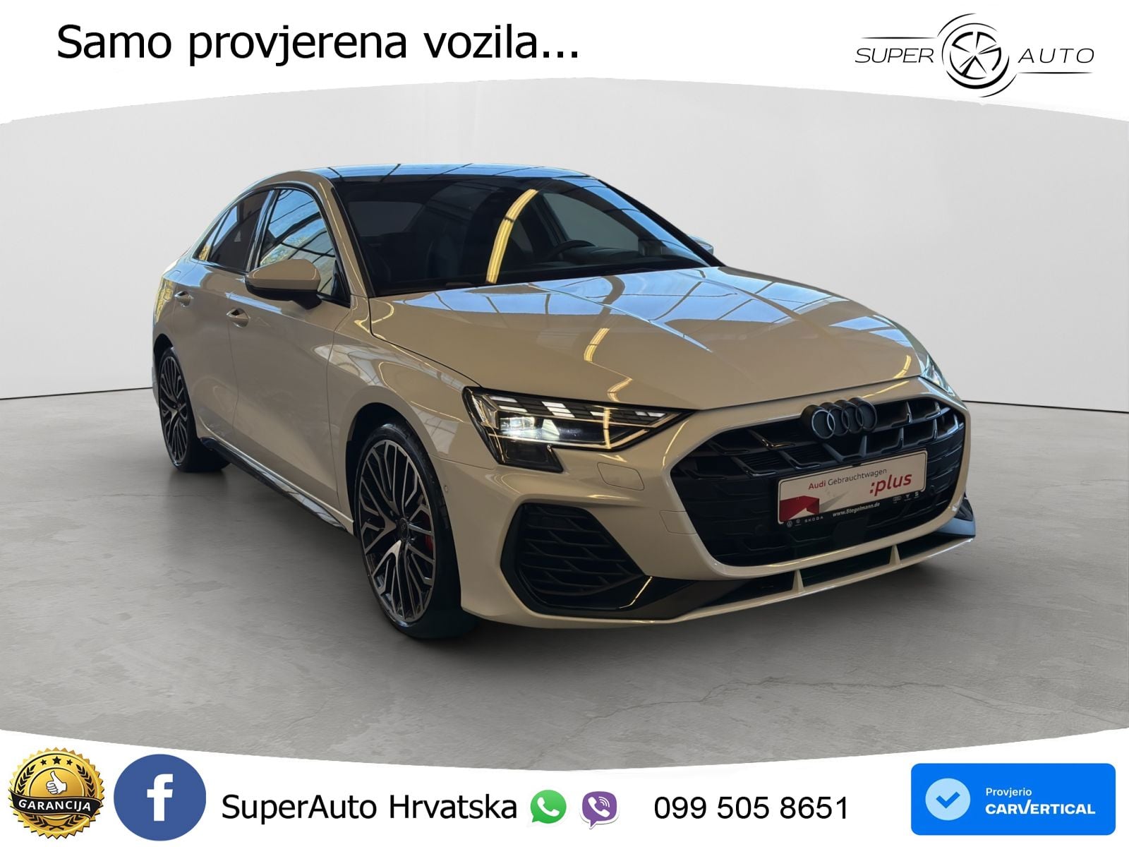 Audi S3 Limuzina 2.0 TFSI (333 KS) quattro S tronic MATRIX+GR SJED+KAM